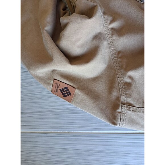 Columbia Mens Canvas Utility Jacket Loma Vista Tan L Corduroy Collar Utility - Picture 3 of 12